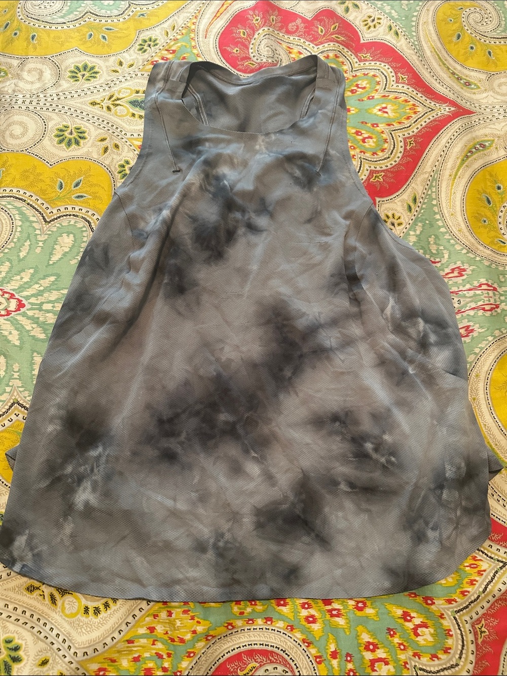 Women's Gray Tie-Dye Tank